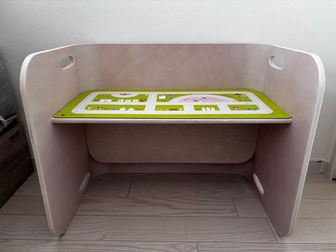 頭文字S　【超美品】HOPPL コロコロチェア & デスク アイボリー