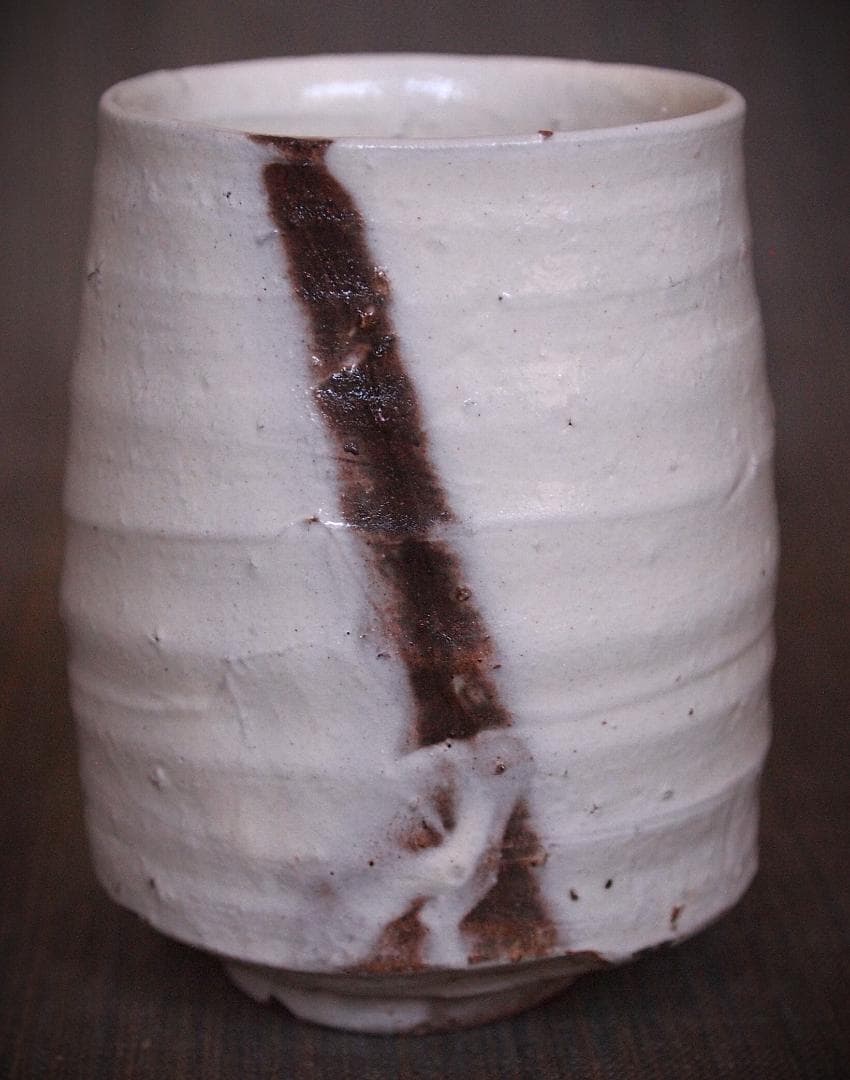 人気作家★人気作家★辻村塊【師＆父：辻村史朗】★粉引湯のみBB