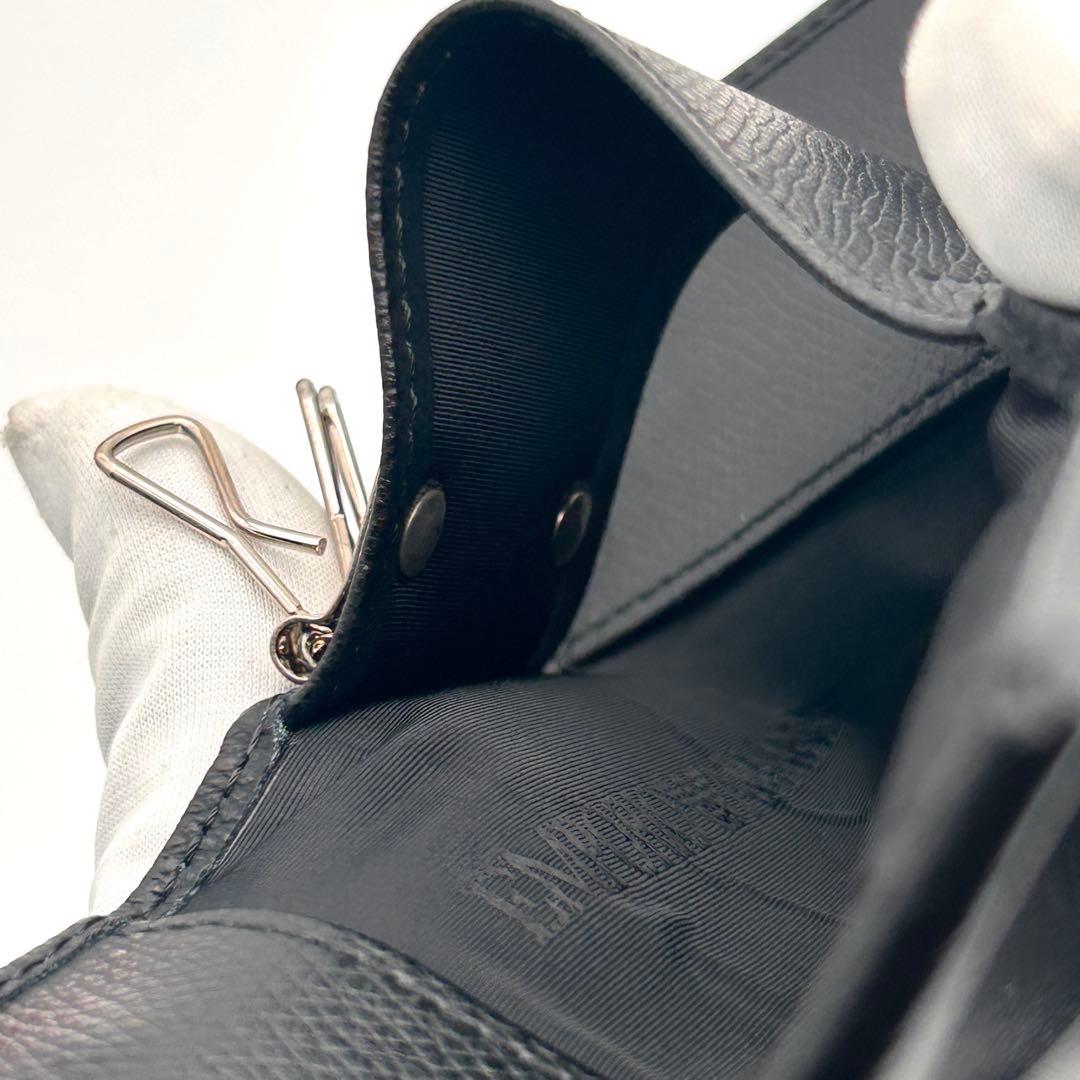 美品✨ EMPORIO ARMANI アルマーニ 6連 キーケース ブラック