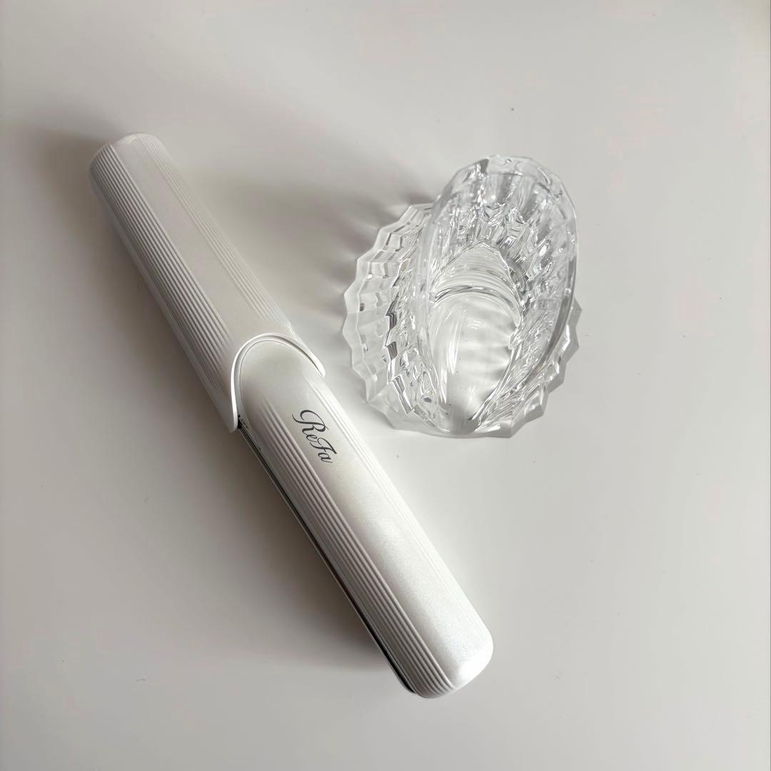 ReFa フィンガーアイロンST ホワイト コードレス スタンド付き‪☆