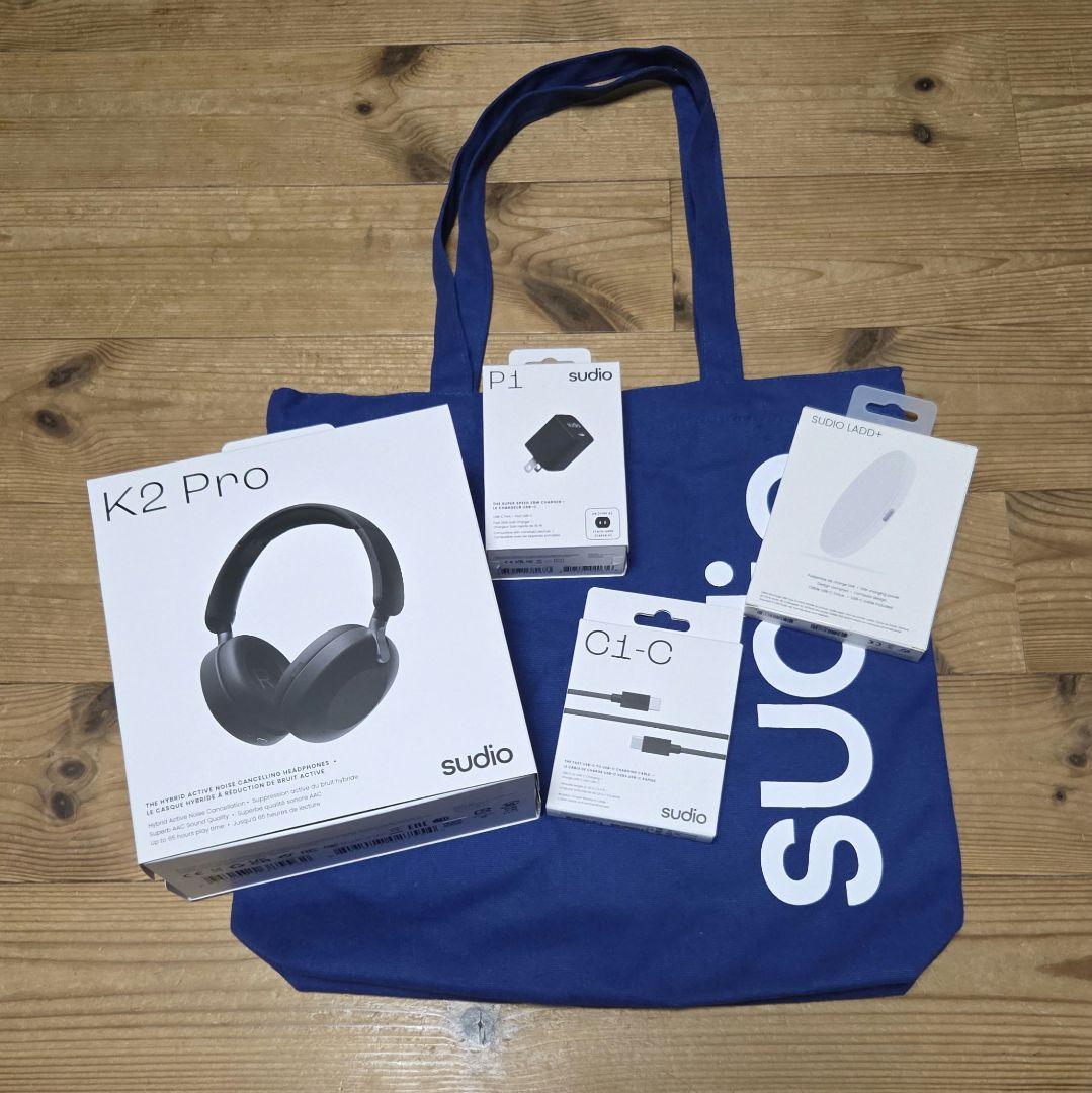 Sudio K2 Pro ワイヤレスヘッドホンセット　ANC
