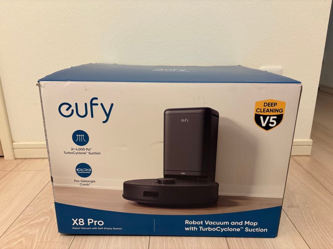 【ほぼ新品•交換用フィルター付き】Eufy X8 Proゴミ収集ステーション付き