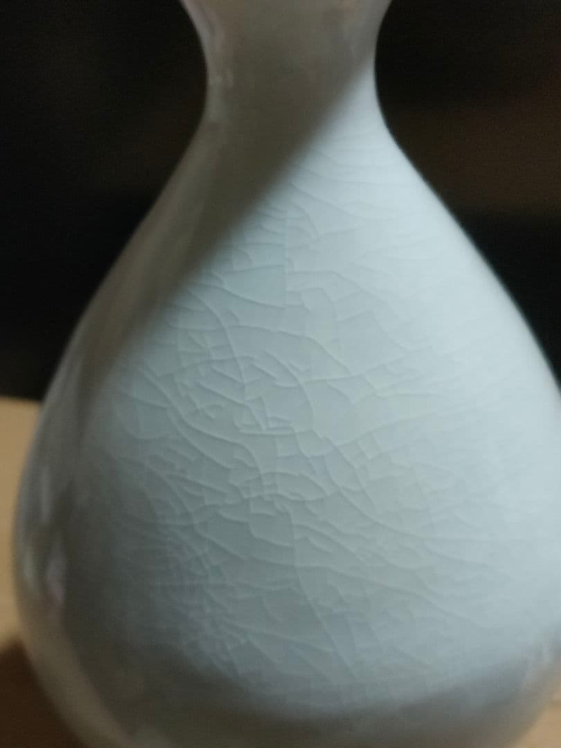 ト*ん様 李朝白磁　徳利　花瓶　時代物　分院　朝鮮美術