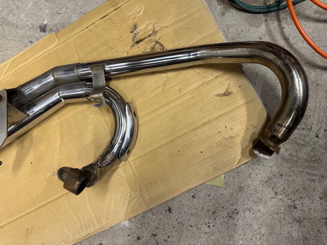 HONDA マグナ250 MC292本出し メガホン スラッシュカットマフラー