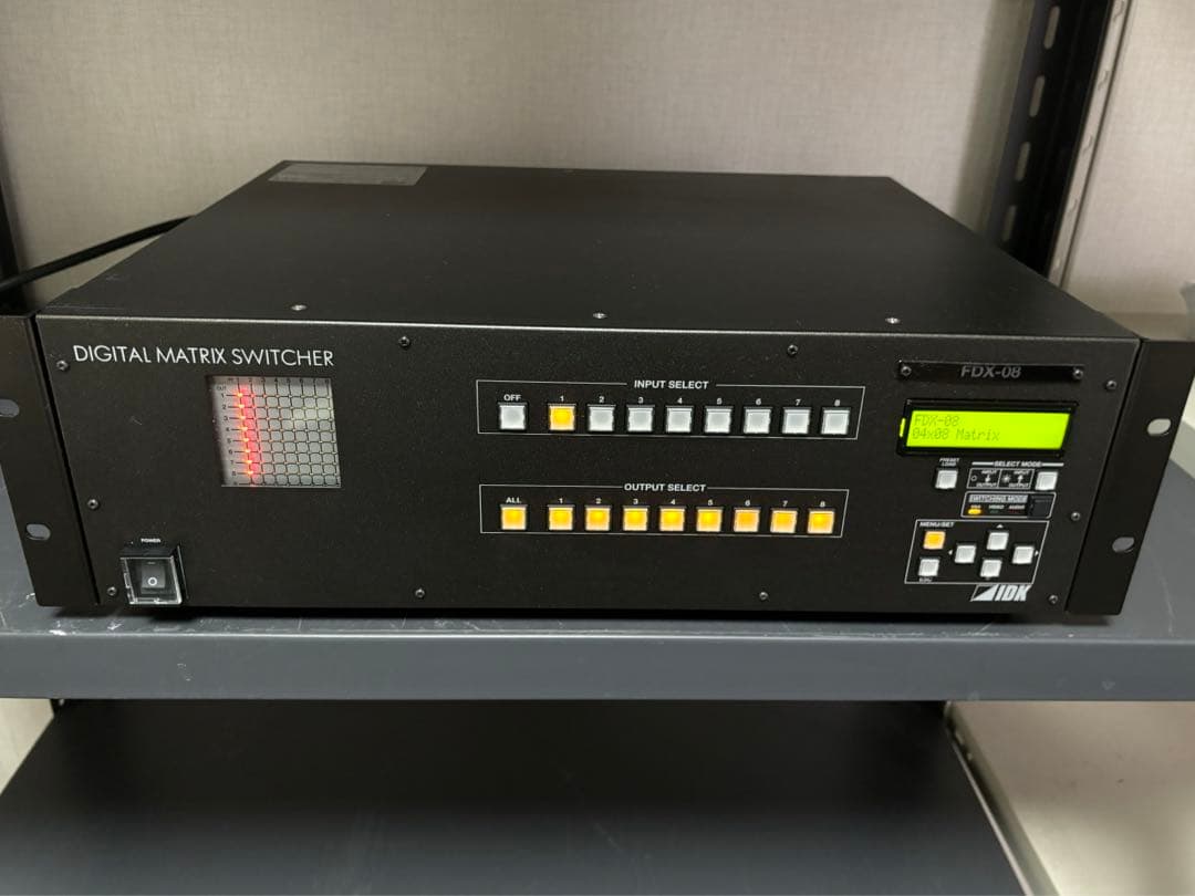 IDK FDX-08 モジュラー型デジタルマトリクススイッチャー
