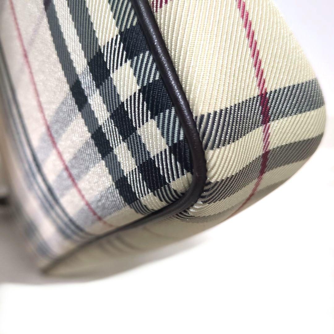 【美品】BURBERRY ノバチェック キャンバス レザー コンビ ショルダー
