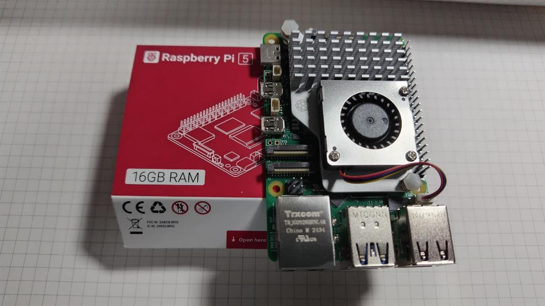 【新品】Raspberry Pi 5 16GB RAM クーラー付