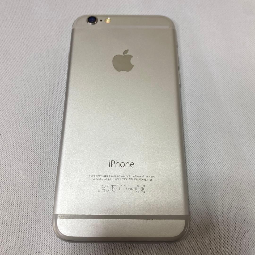 【中古】Apple iPhone 6 シルバー 本体 M189