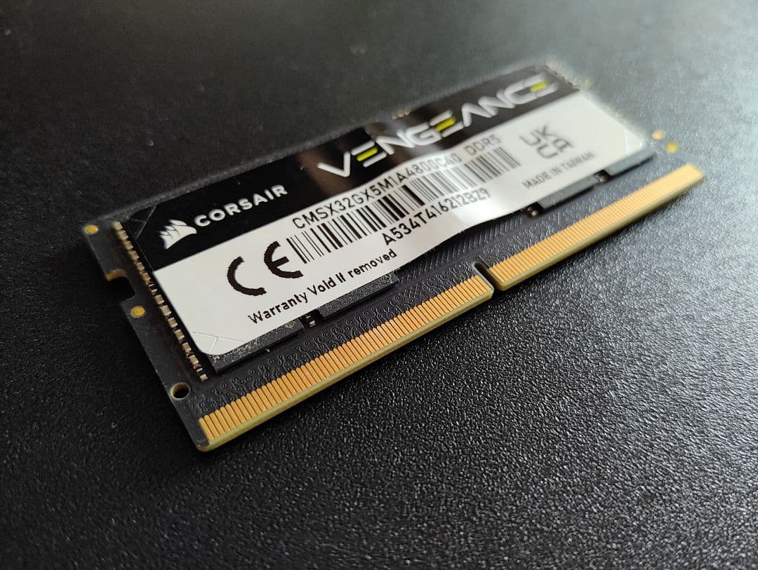 Corsair vengeance DDR5 sodimm 32GB 1枚