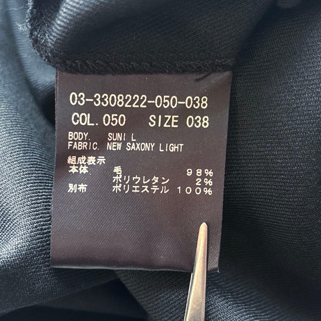 セオリーリュクス 最高級ウール NEW SAXONY プルオーバー 黒 ブラック