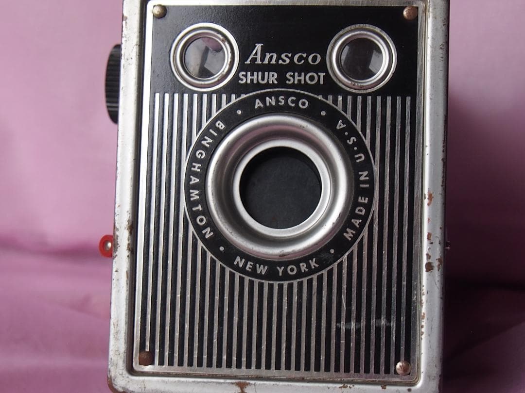 アンティークBoxカメラ Ansco shur shot
