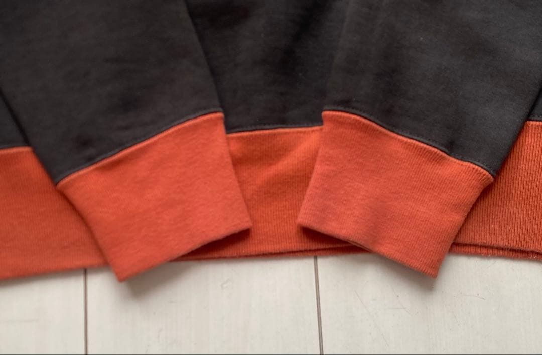 美品 deluxeware 両V フリーダムスリーブ ツートーン スウェット L