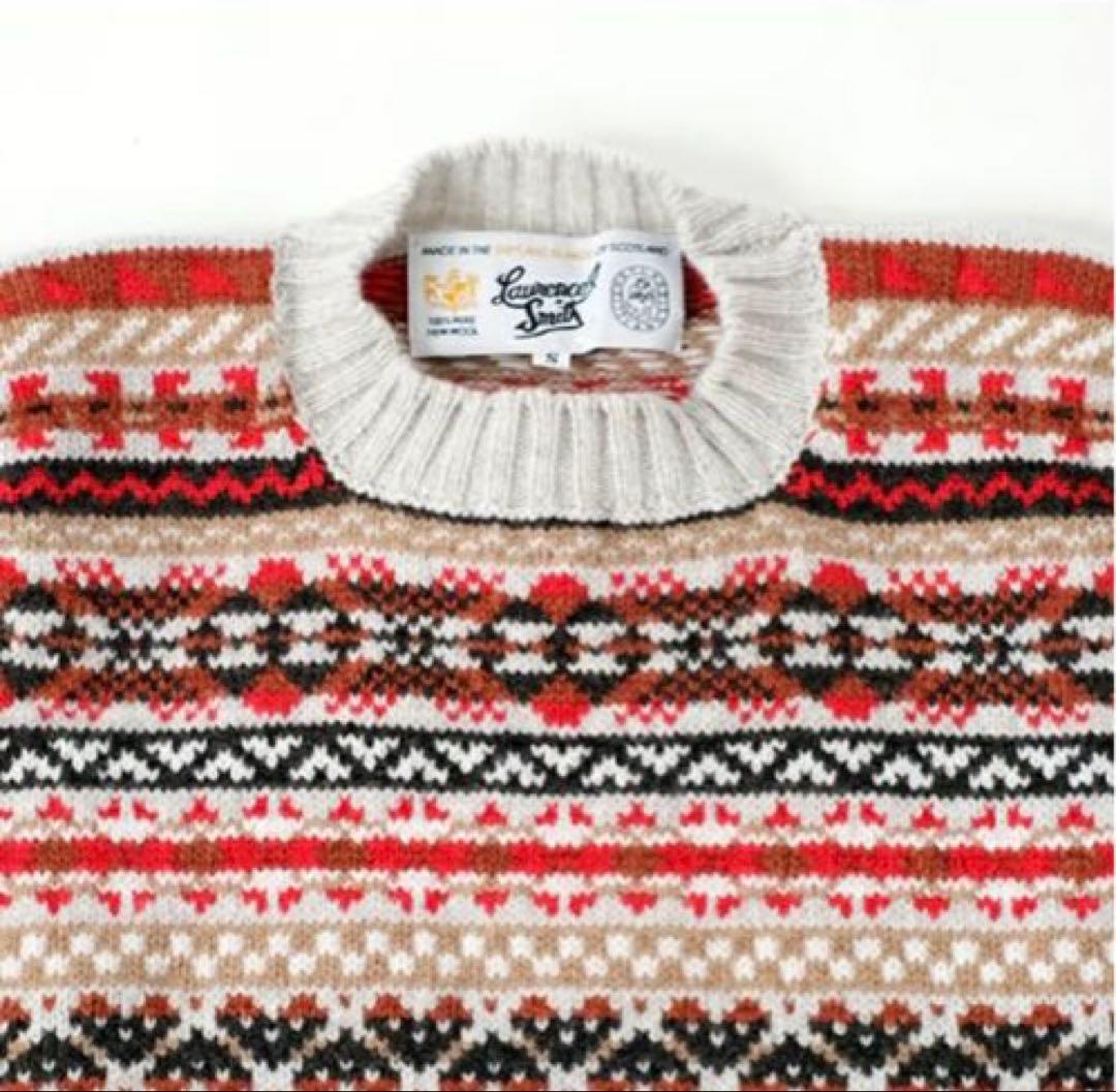 LAURENCE J SMITH フェアアイル クルーネックベスト