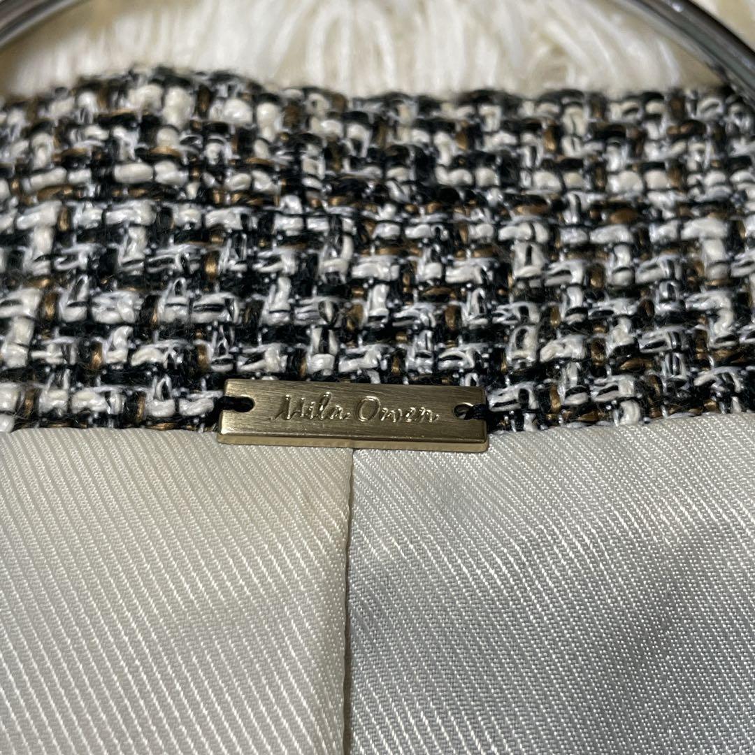 ミラオーウェン 金ボタン テーラード ジャケット ダブル ツイード 0サイズ