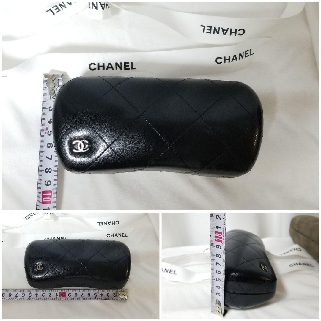 新品未使用 美品 革シャネルサングラスケース２点セット付属品ブラックココマーク
