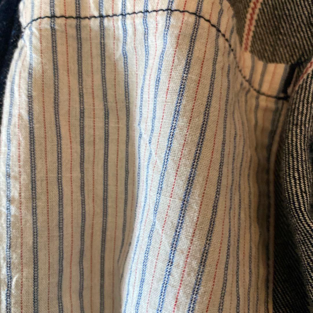 【激レア】CHLORO デニム　ストライプ　ジャケット　カバーオール　サイズ40