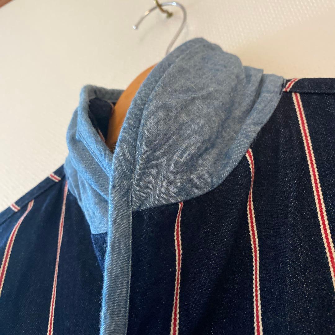 【激レア】CHLORO デニム　ストライプ　ジャケット　カバーオール　サイズ40