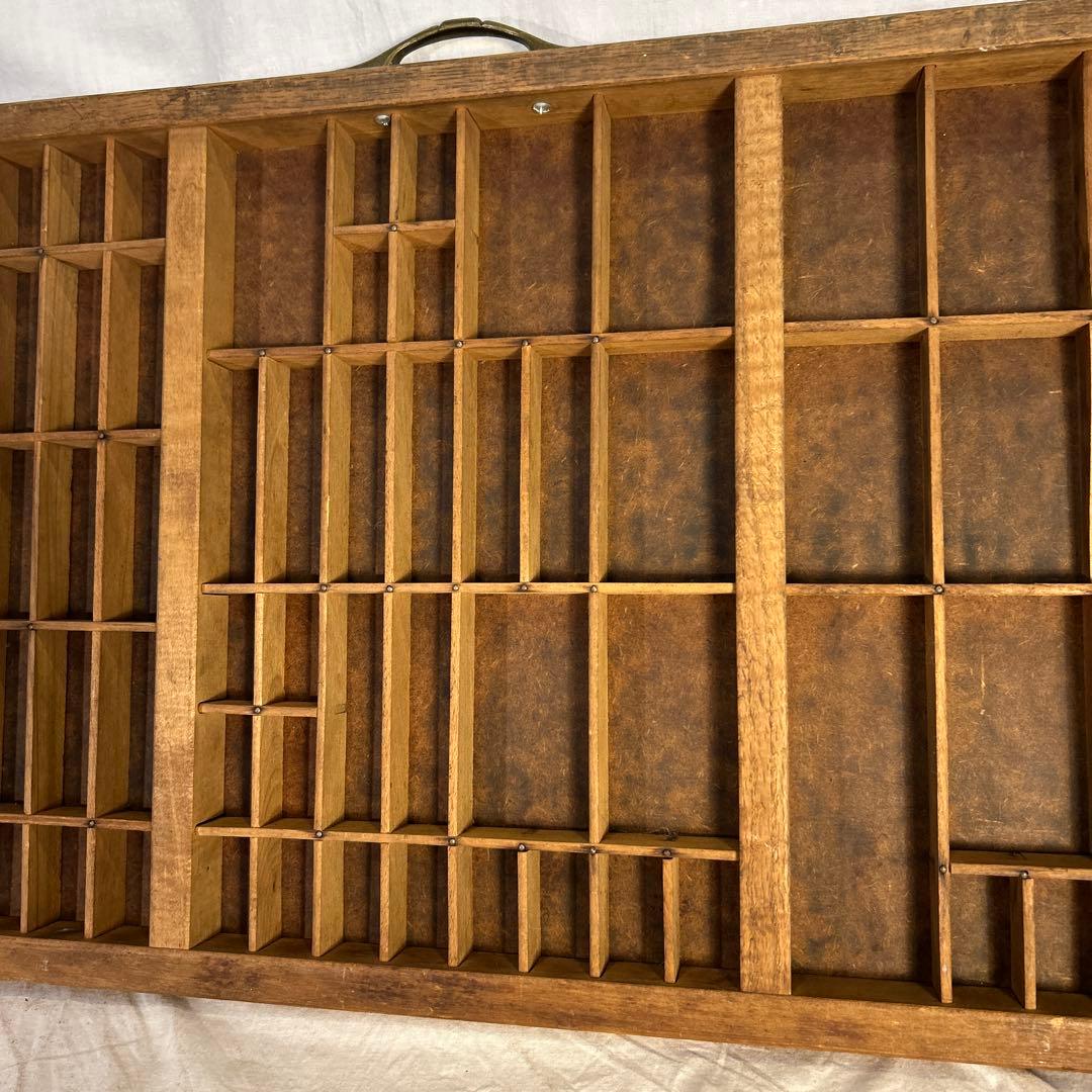 フランスアンティーク　ビンテージ プリンタートレイ 蚤の市 古道具 大きめ