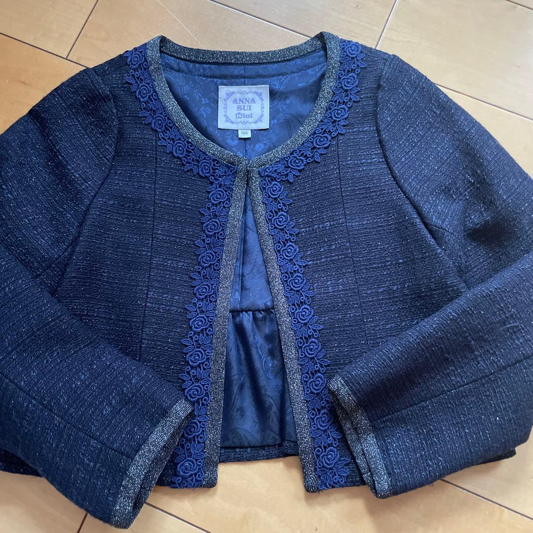 美品 ANNA SUI mini アナスイミニ フォーマル 120 入学　卒業