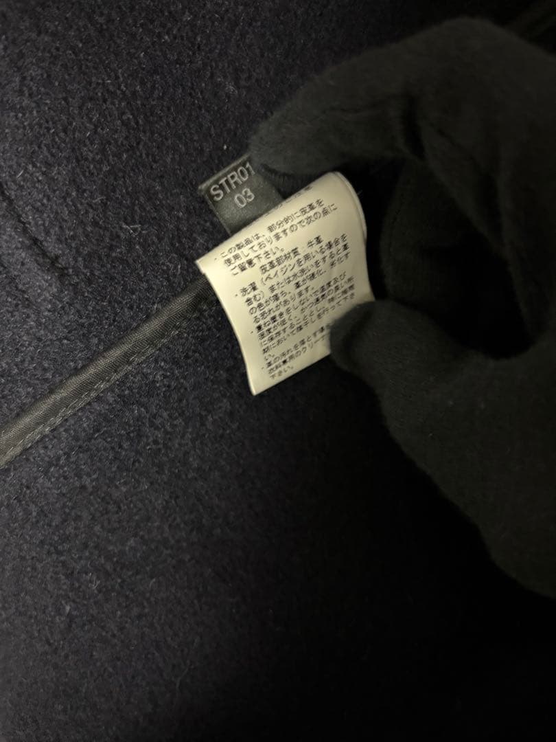 【美品】グローバーオール　キングストン　黒タグ　ダッフルコート　ネイビーカラー