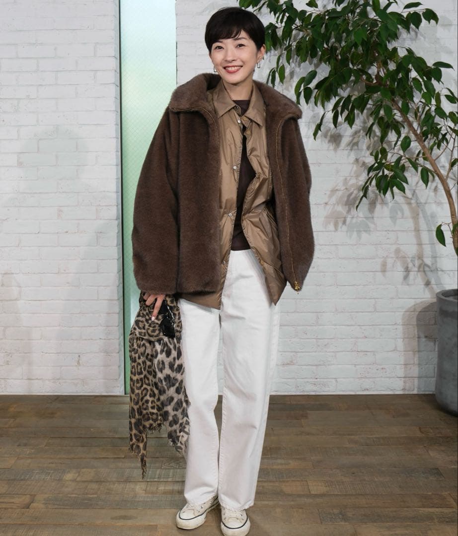 【美品！試着のみ】STATE OF MIND ファーブルゾン