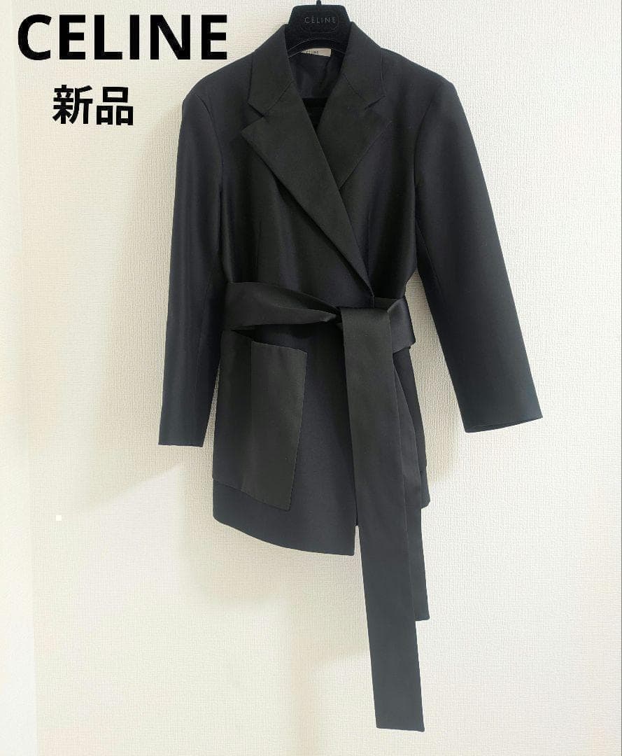 【美品】CELINE ブラック ジャケット レディース 40サイズ セリーヌ