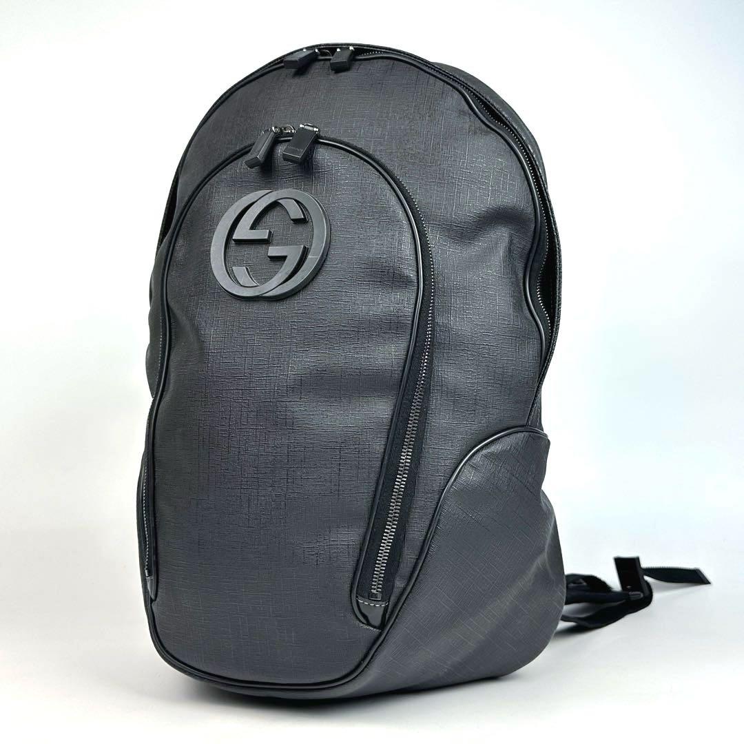 専用■グッチ インターロッキングG バックパック デイパック リュック 黒色