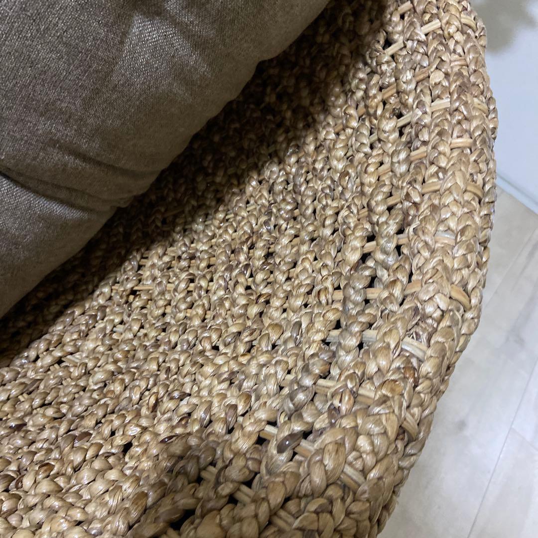 パパさんチェアーウォータヒヤシンス円形 1人掛けソファ- 送料込み