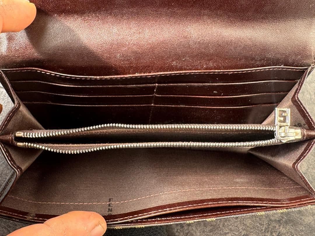 FENDI フェンディ ズッカ柄 長財布 ブラウン 正規品 ヴィンテージ