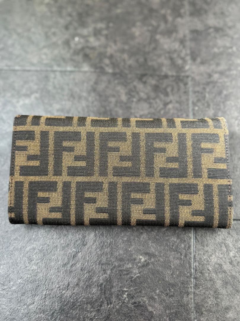 FENDI フェンディ ズッカ柄 長財布 ブラウン 正規品 ヴィンテージ