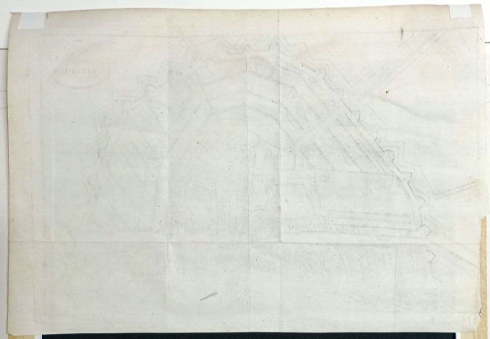 額装品　西洋古地図　1800年頃　アムステルダム都市図