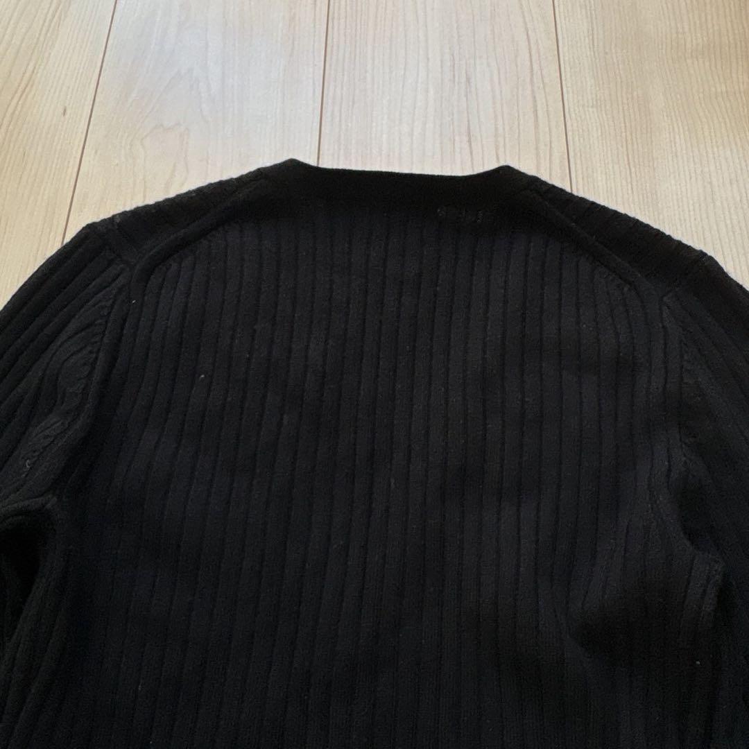 ポロラルフローレン ウール　リブニット　ロングワンピース　ブラック　XS