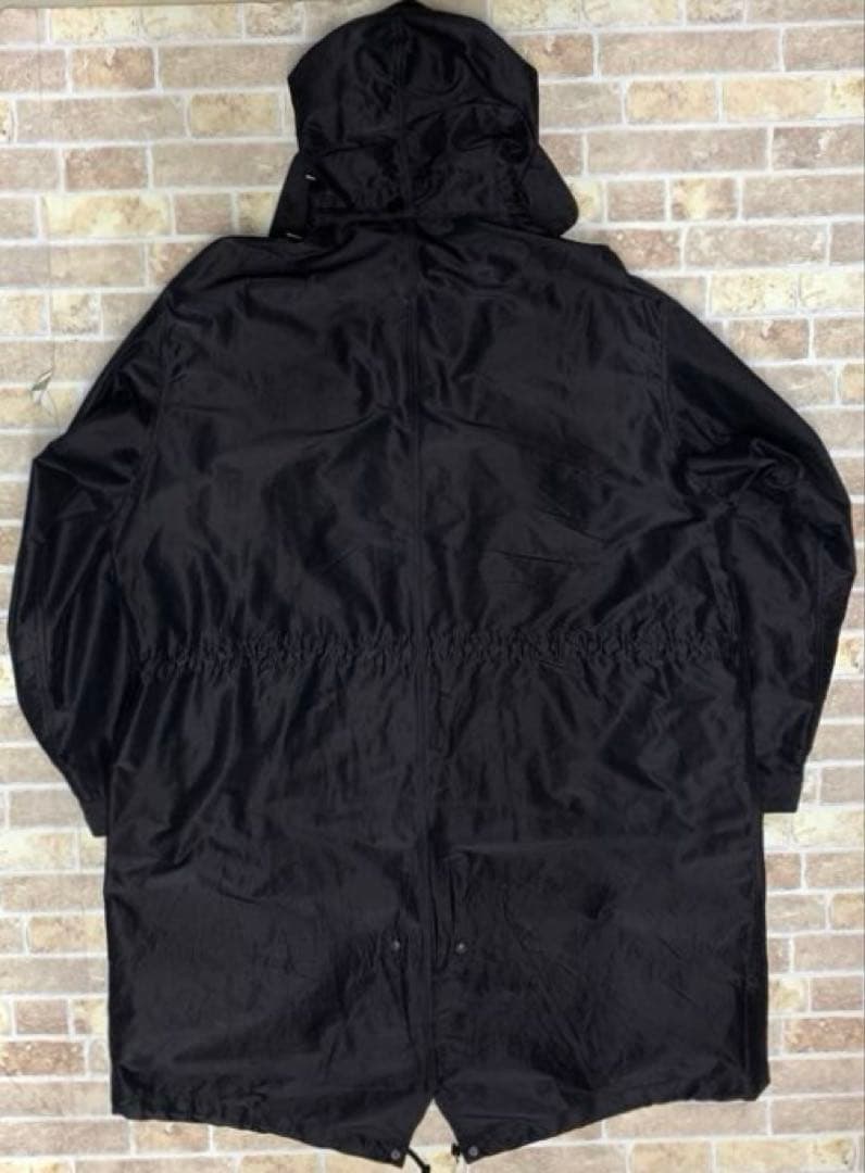 COMOLI コモリ コットンシルク フーデッドコート