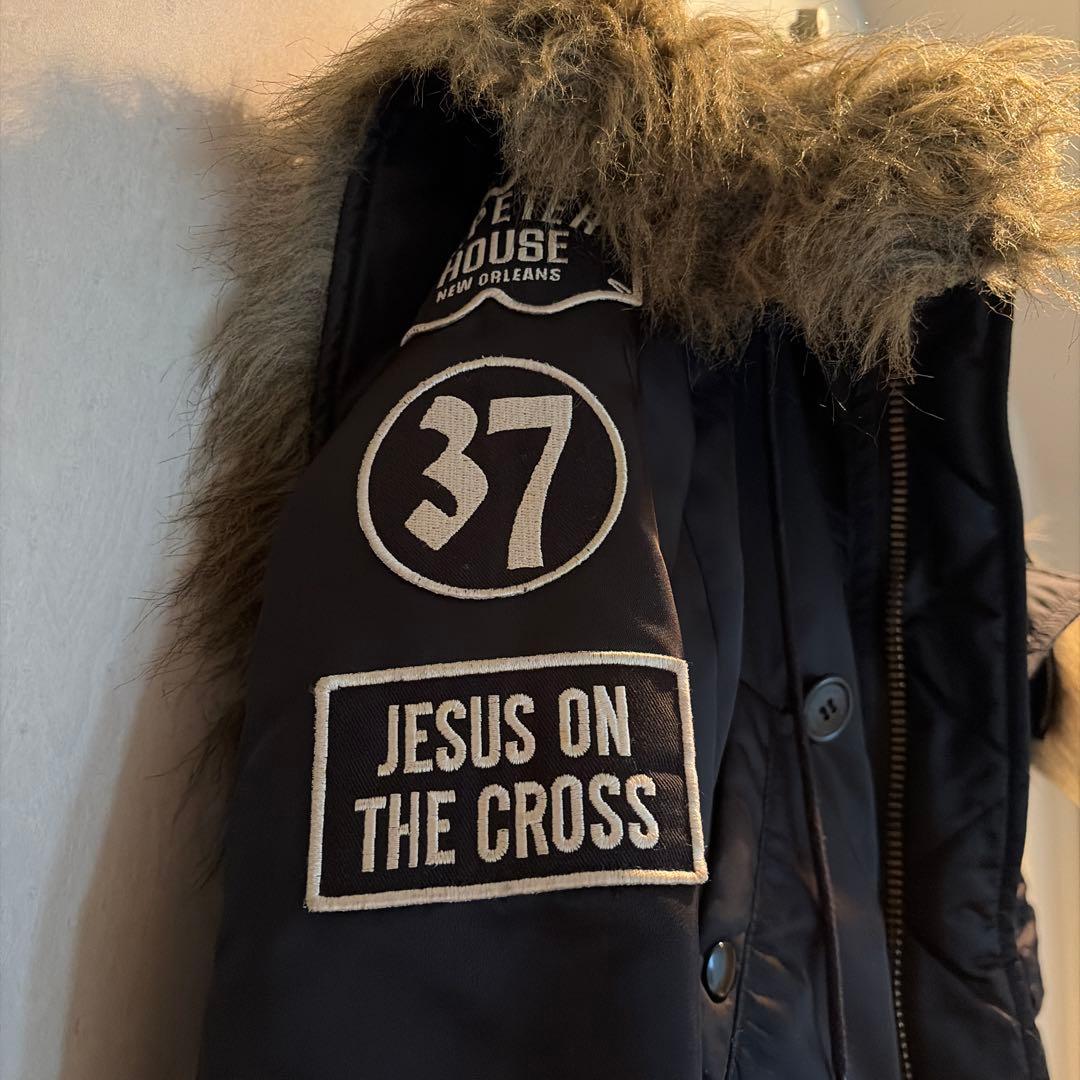 ヒステリックグラマー　プリマロフトダウンファーコート　ブラック