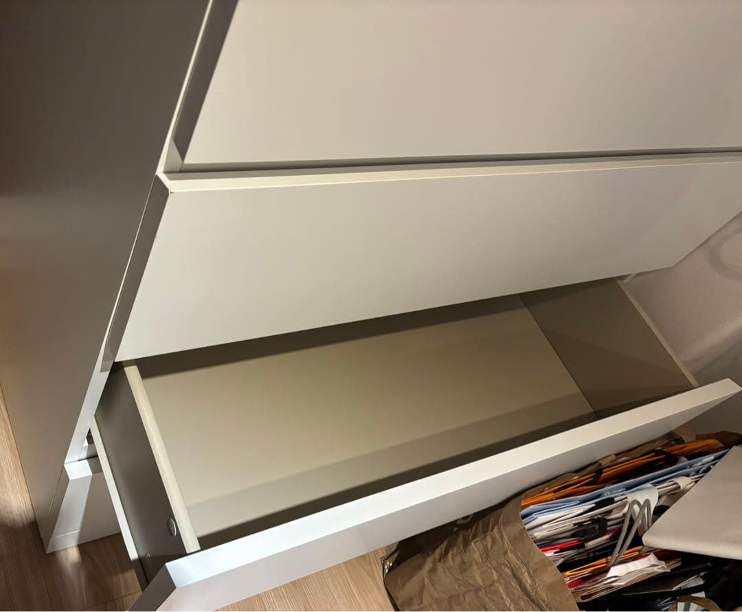 【送料込】IKEA 4段チェストMALM マルム