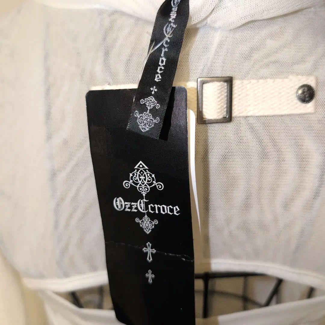 *新品タグ付* OZZCROCEドラゴン刺繍 シースルーシャツ
