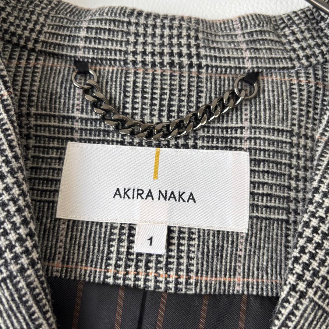 【未使用級】アキラナカ FLOREN グレンチェック ジャケット ジレ