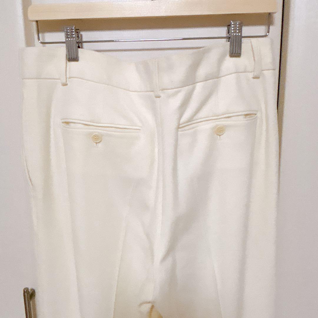 新品未使用タグ付き✨大きいサイズ8 （2Ｌ）Theory ウールワイドパンツ　白