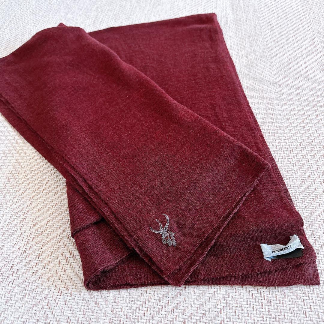 アンダーカバー UNDERCOVER ストール マフラー　大判 刺繍