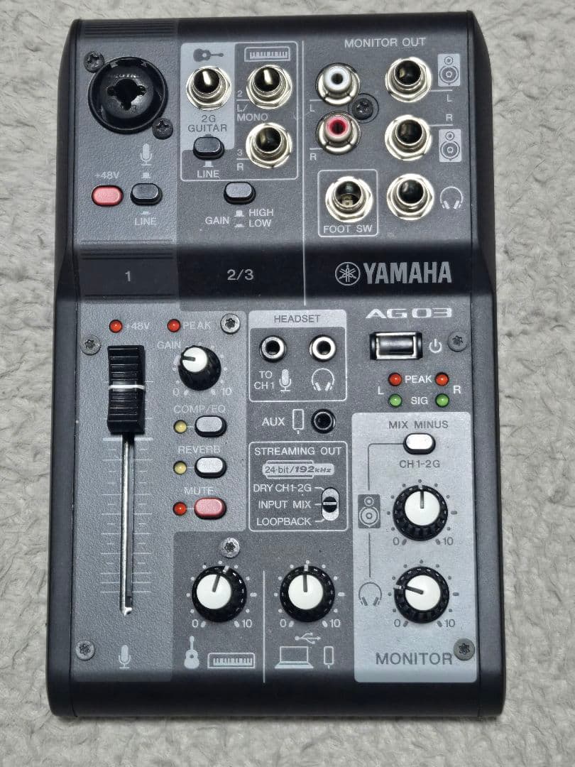 YAMAHA AG03MK2 ブラック 箱付き