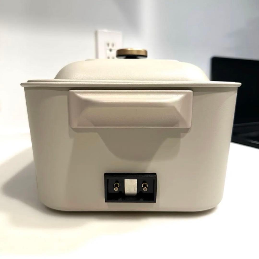 BRUNOコンパクトグリルホットプレート セラミックコート鍋セット グレージュ