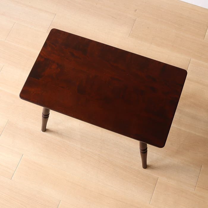 アンティーク 北海道民芸家具 サイドテーブル 机 木製 樺材