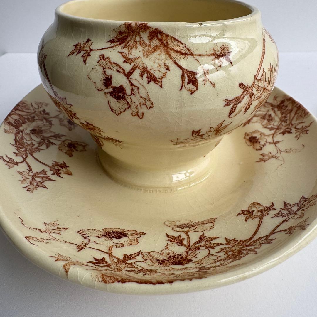 フランスアンティーク Gien ジアン Anemones アネモネ　ソーシエール