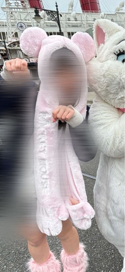 ミッキー　ファンキャップマフラー　ピンク　2個セット