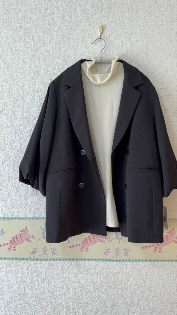 38　マルゴーヴィンテージ　バルーン袖ジャケット　未使用タグ付