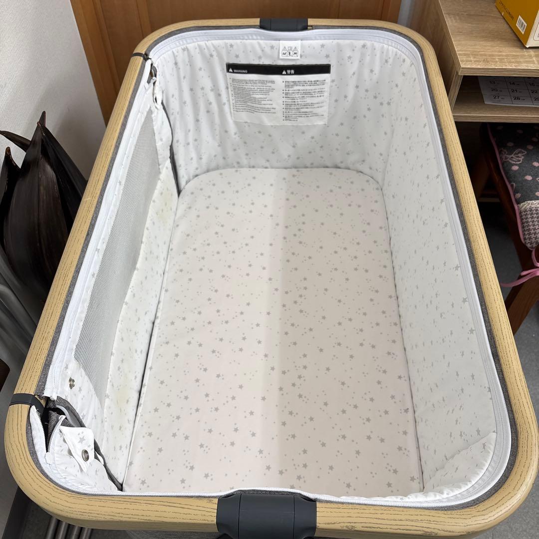 HZDMJ折りたたみ式ベビーベッド グレー