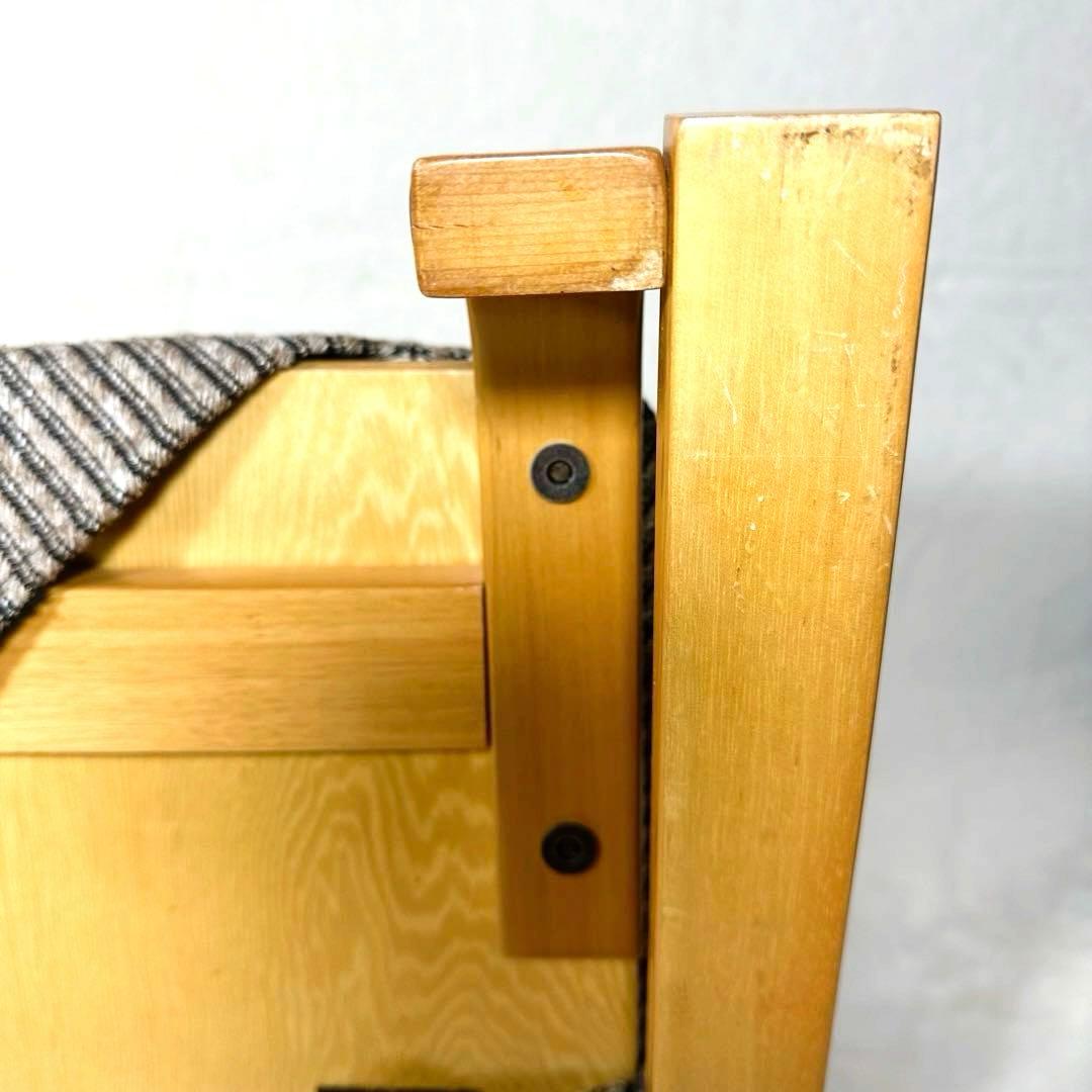 【ローチェア】腰痛防止　胡坐楽座椅子　新日本木工　曲木　低座椅子　希少　健康姿勢