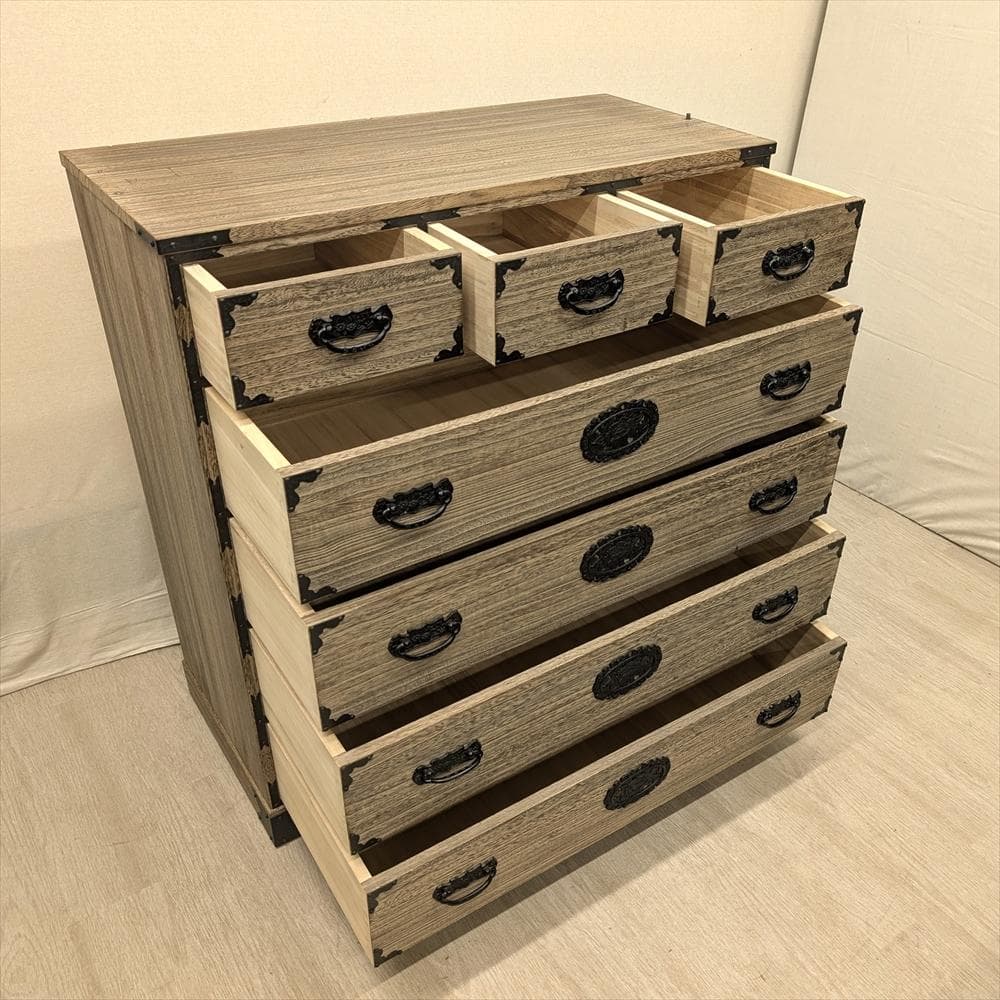 焼桐　整理箪笥　着物箪笥　和箪笥　タンス　たんす　チェスト　引き出し　気密　蟻組