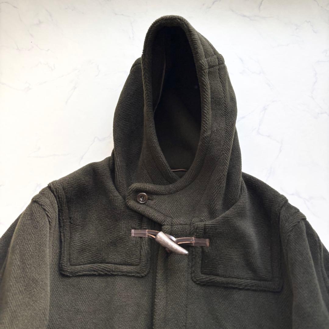 インバーティア ダッフルコート ヘリンボーン ムーアブルック オリーブ L