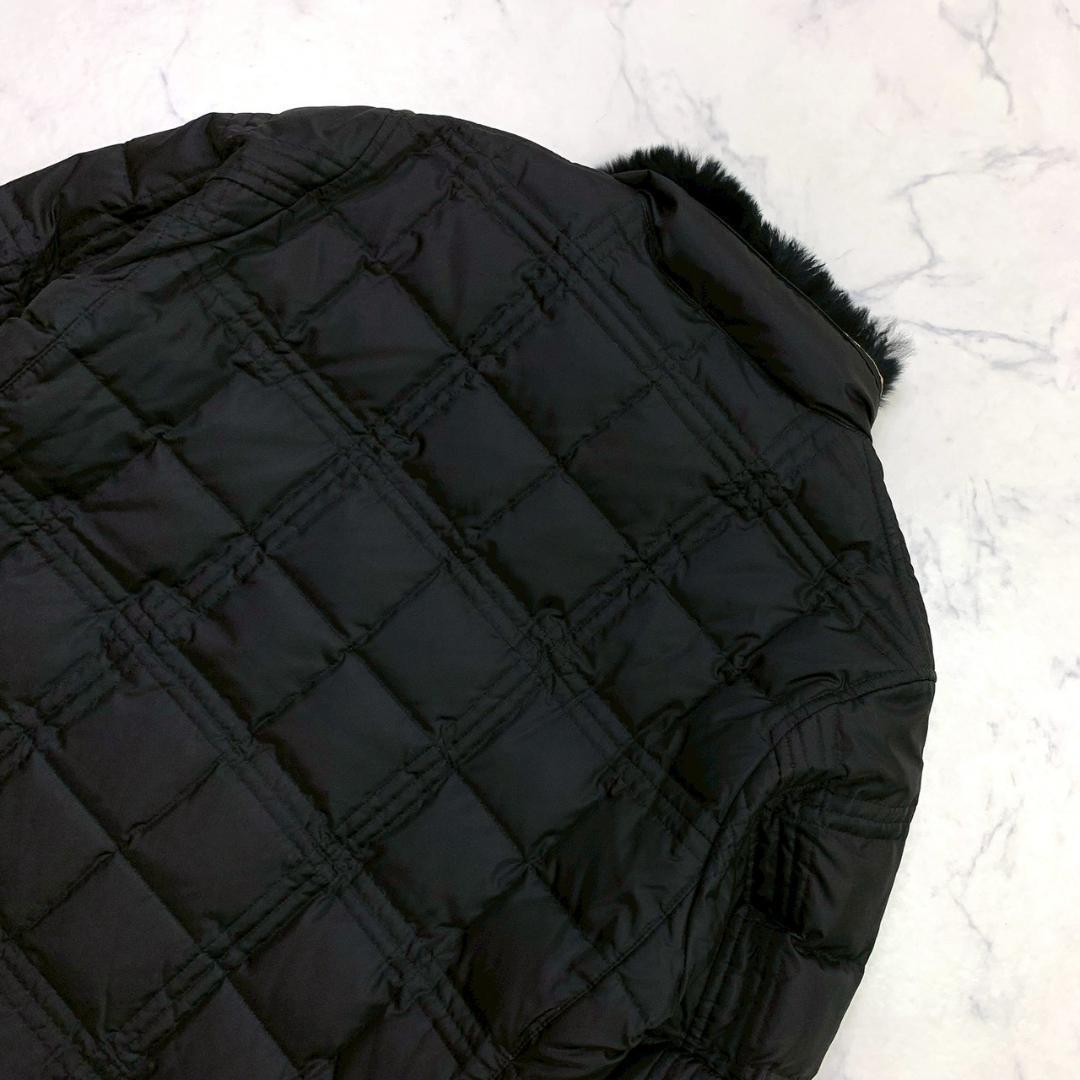 バーバリーブラックレーベル ダウンジャケット 2way ファー M　D887